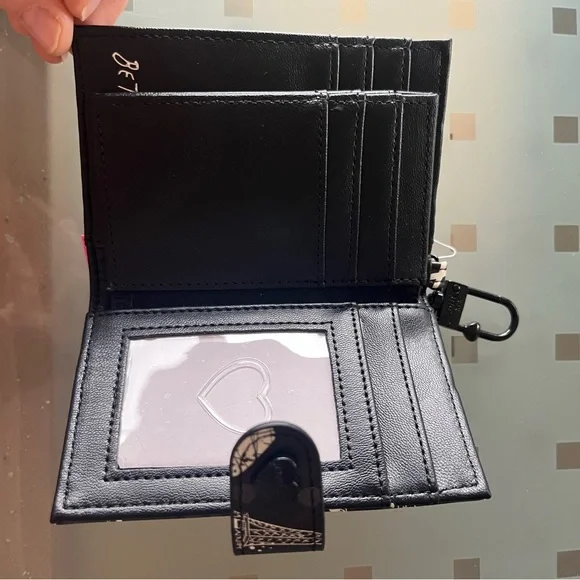 Betsey Johnson Black and White Paris themed Wallet - Picture 5 of 5
